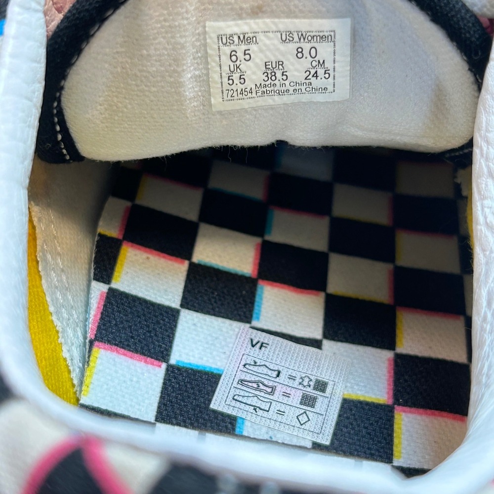 Vans Old Skool 3D Checkerboard Multi Color Suede Skate Shoes Womens 8 Mens 6.5 - Picture 7 of 7